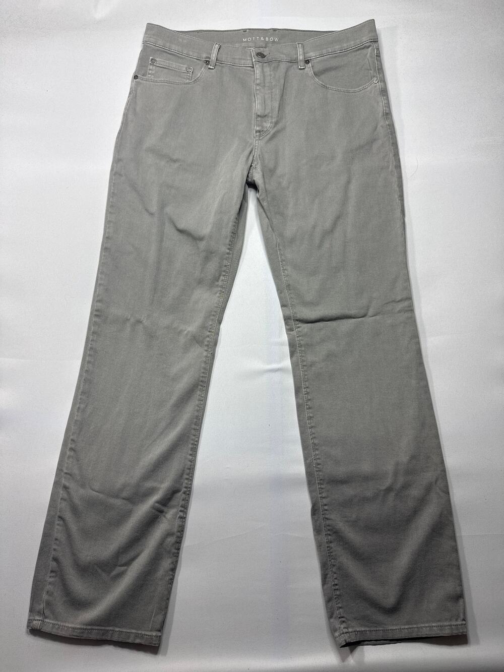 Mott & Bow Men's Straight Leg Gray Jeans - Size 36x34 (37x34.5)